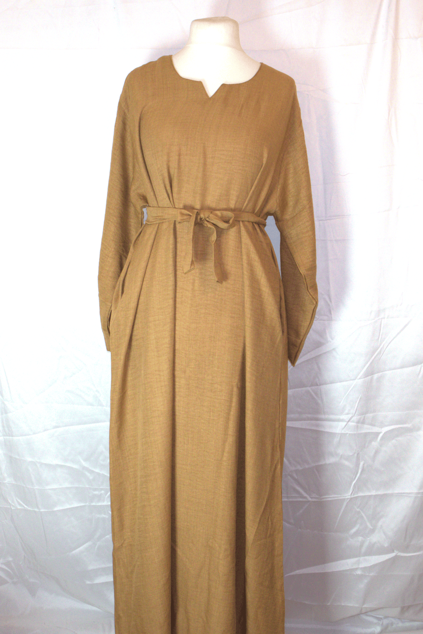 Dirac Fashion Somali Classic belted Dress Bronze