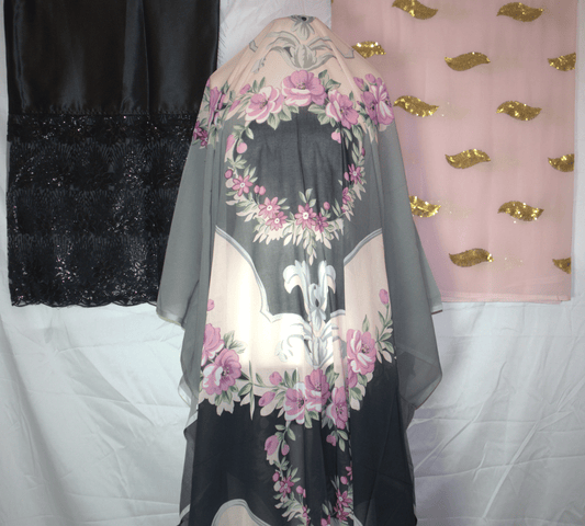 German Dirac Full Set – Black & Pink Floral
