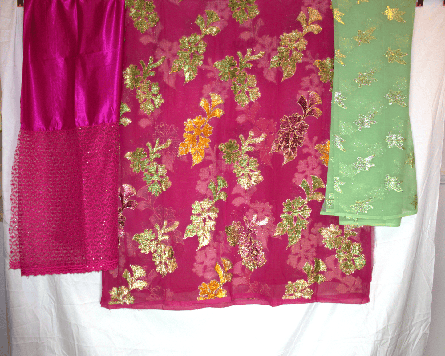 Dirac Fashion Somali Maqbal Dirac Pink & green