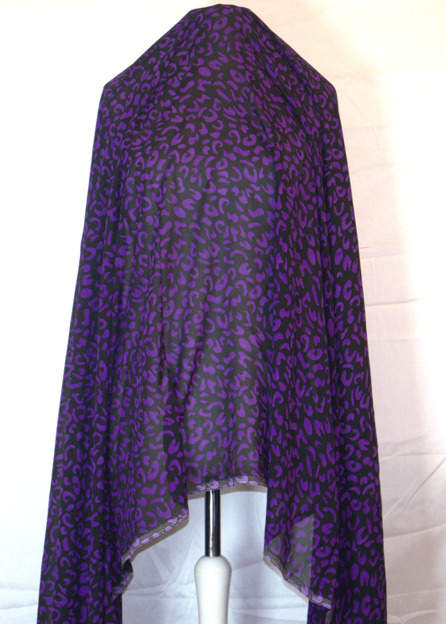 Gabsaar Somali Scarf Fabric – Black & Yellow / Black & Purple
