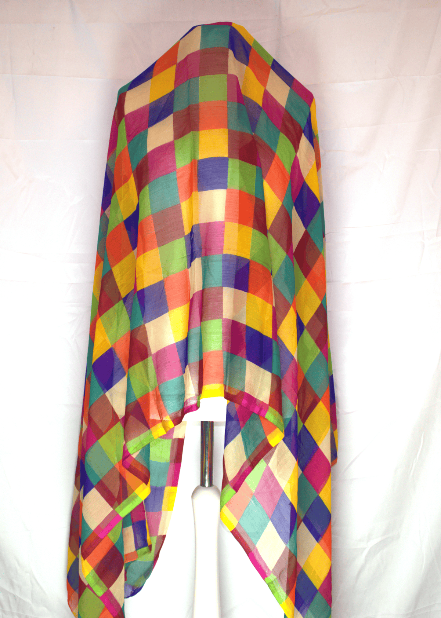 Rainbow Checkered Hijab
