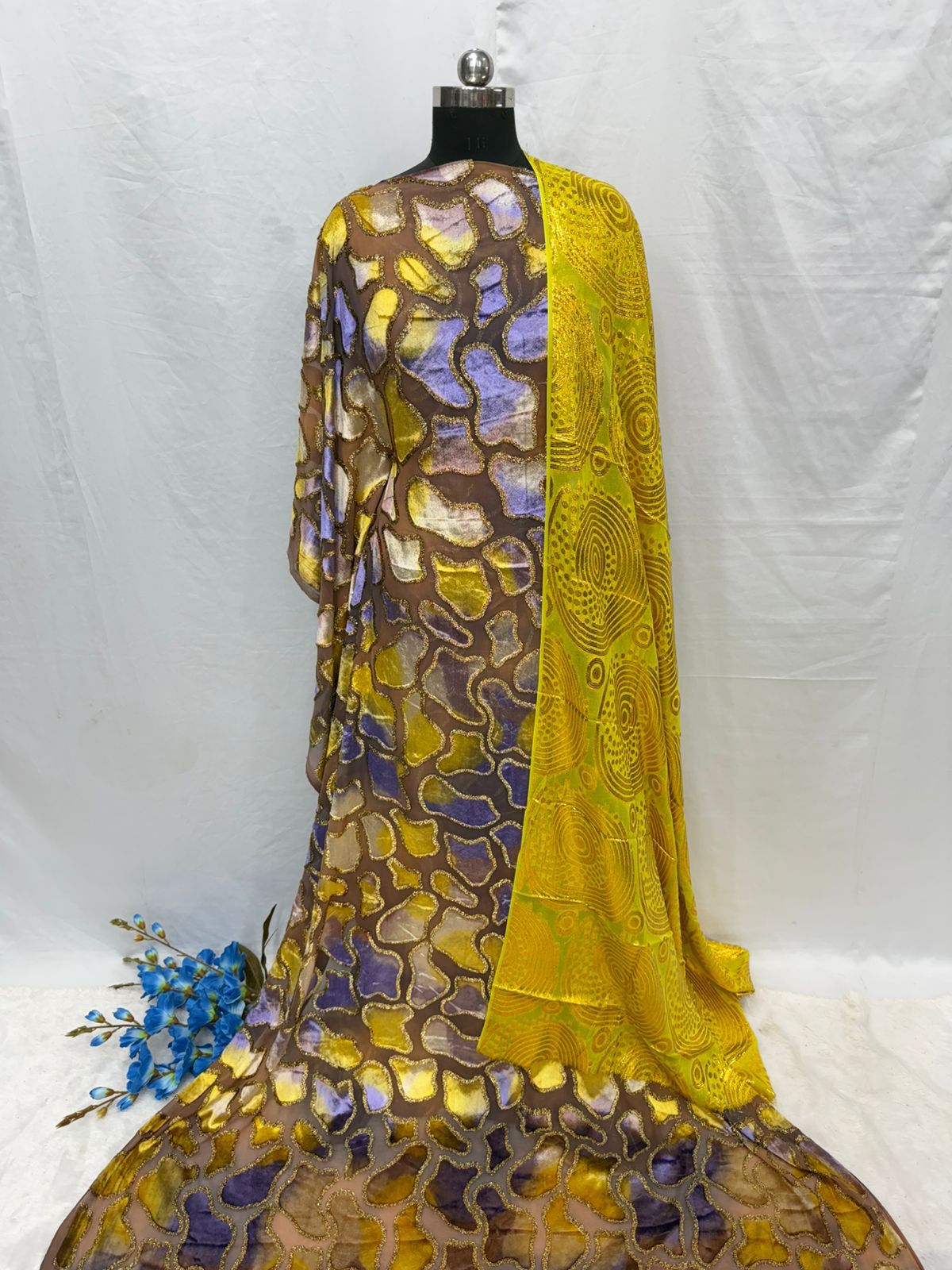 Maqbal Dirac Mosaic Velvet Full Set – 6 Colours