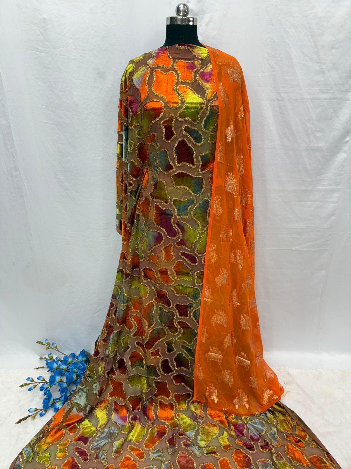 Maqbal Dirac Mosaic Velvet Full Set – 6 Colours