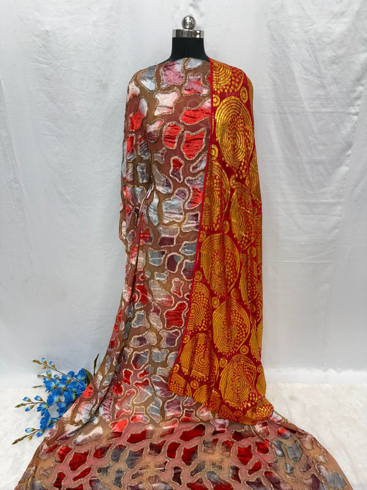 Maqbal Dirac Mosaic Velvet Full Set – 6 Colours