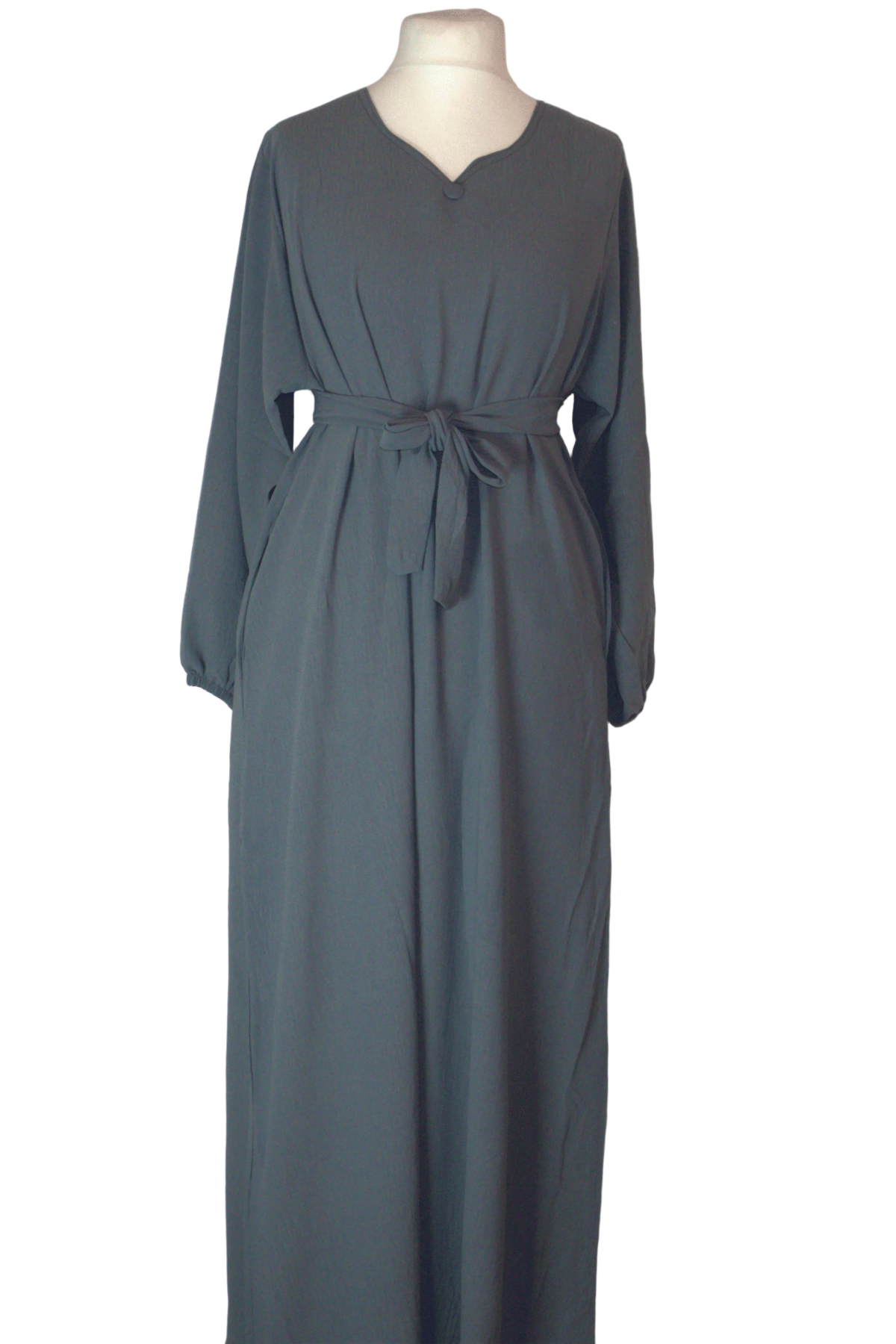 Dirac Fashion Somali Noor belted Dress Grey