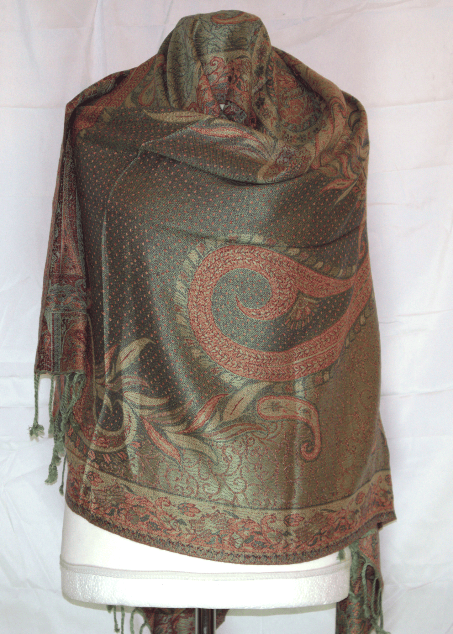 Dirac Fashion Somali Paisley Pashmina Brown 1