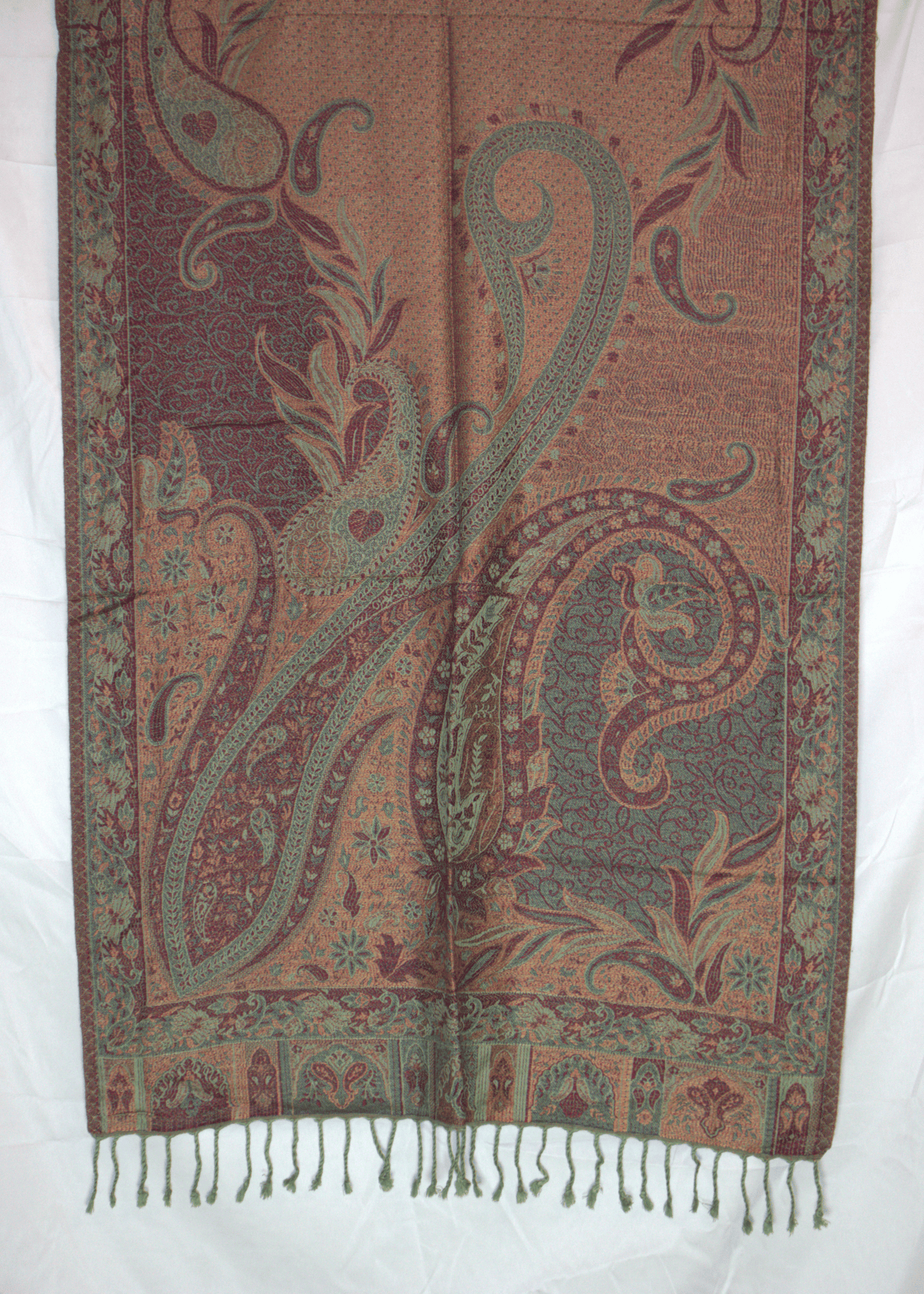 Dirac Fashion Somali Paisley Pashmina Brown 2