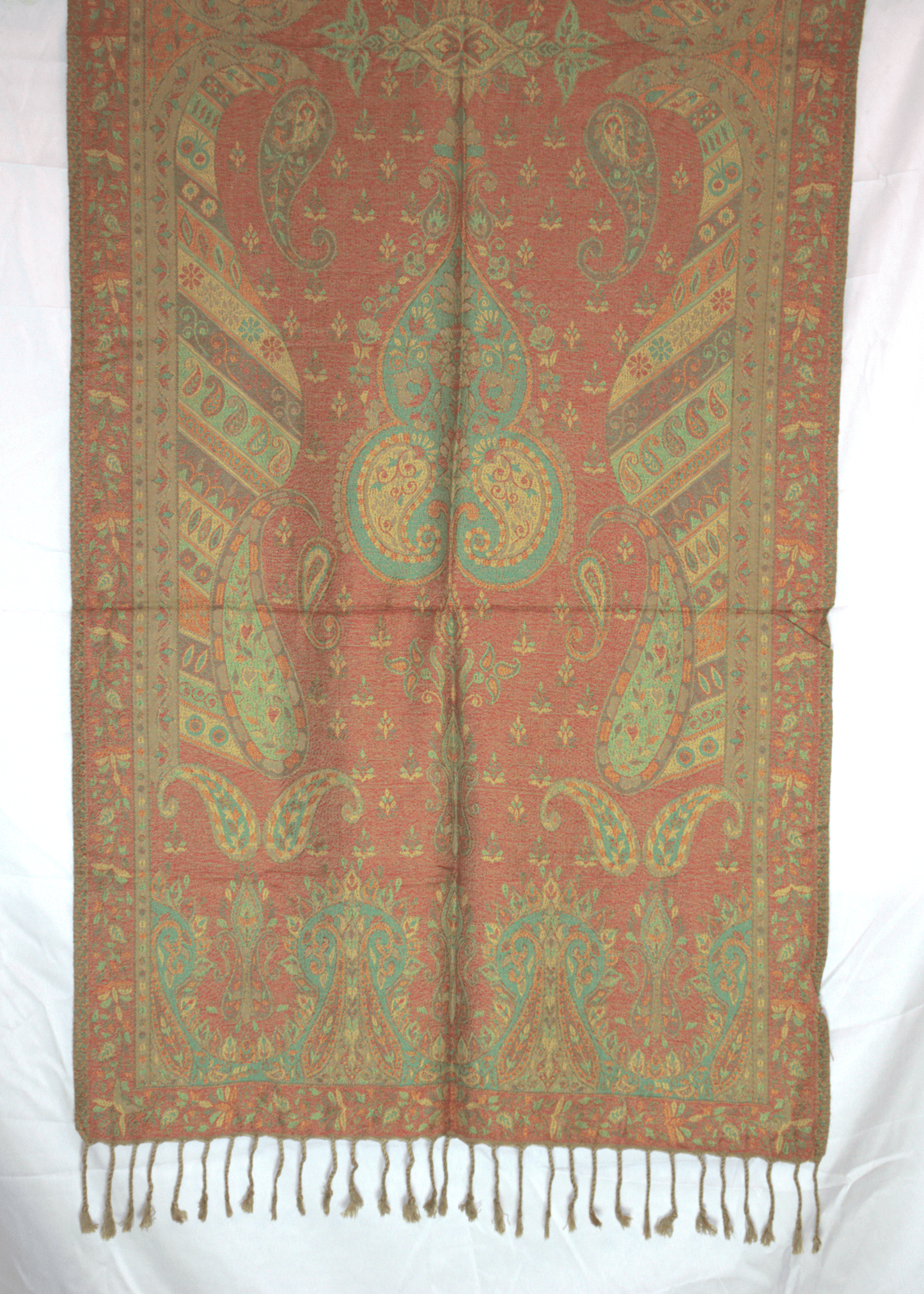 Dirac Fashion Somali Paisley Pashmina Green
