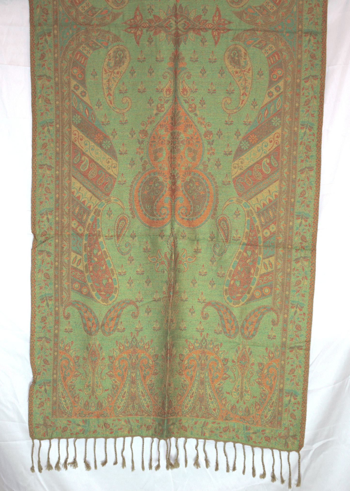 Dirac Fashion Somali Paisley Pashmina Green 1