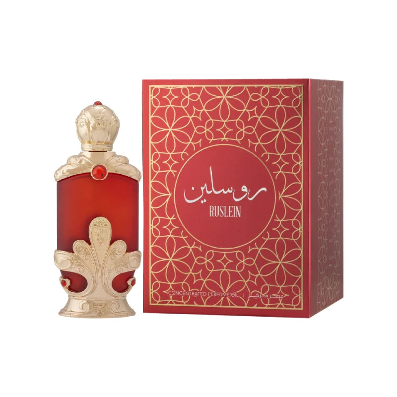 Dirac Fashion Red and gold Ruslein perfume bottle