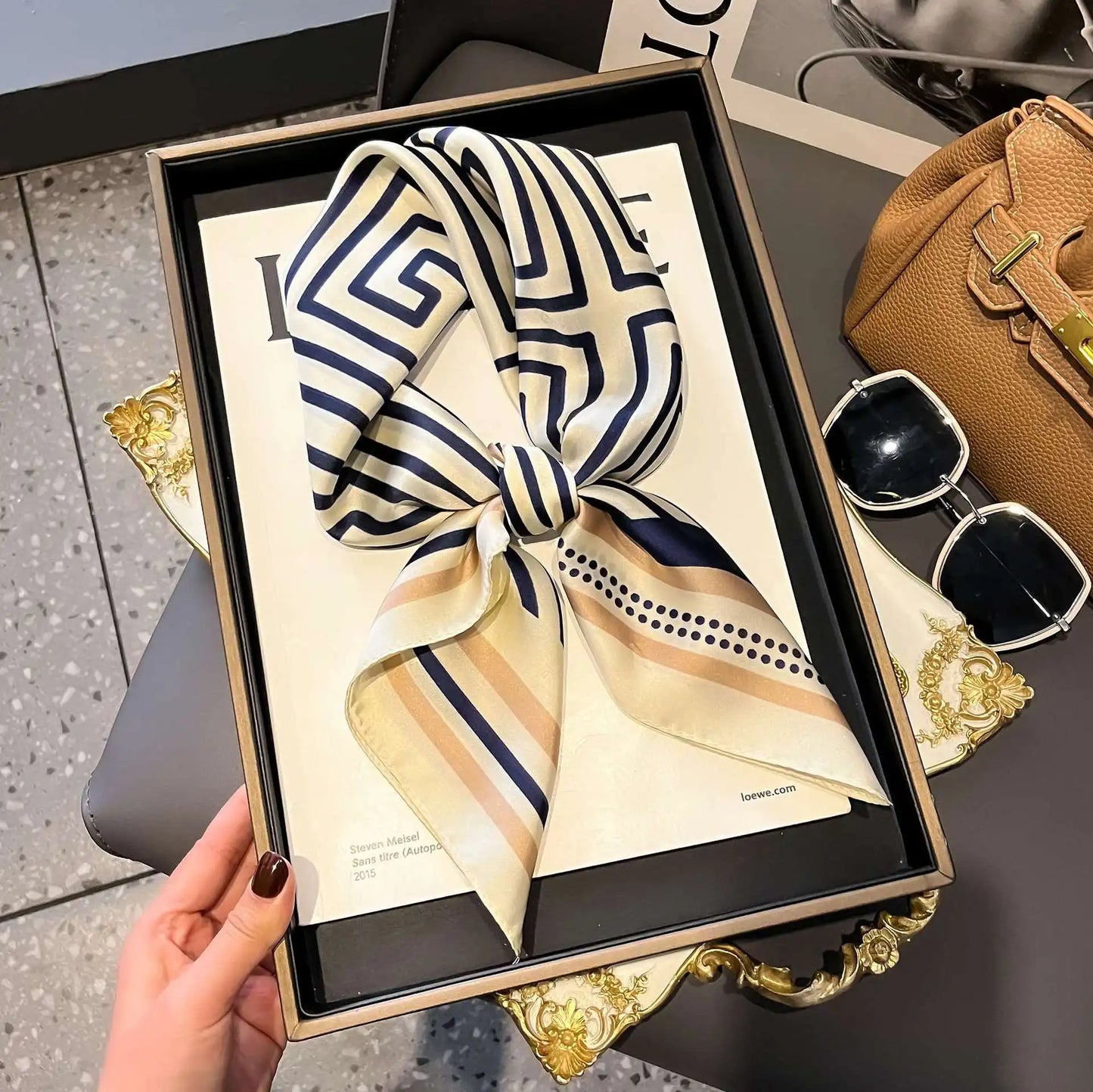 DiracFashion - 70cm Silk Scarf