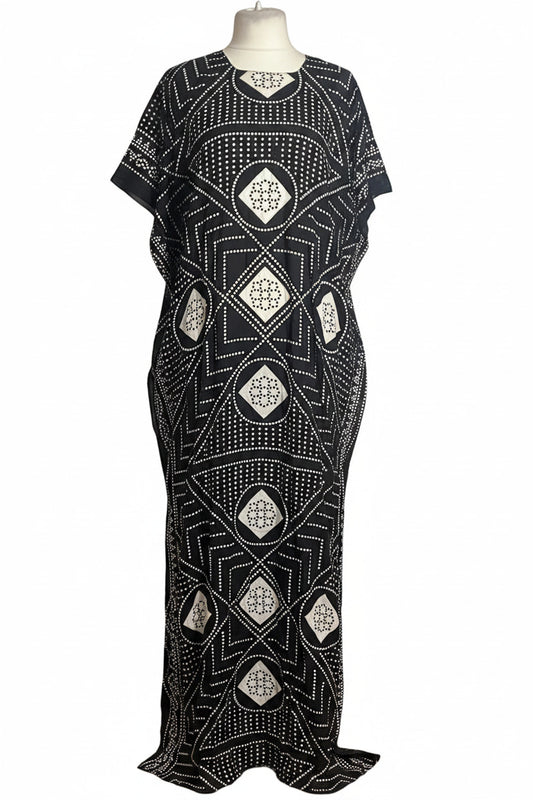 Somali Baati – Geometric Diamond Dot Print | Free Size | 5 Colours