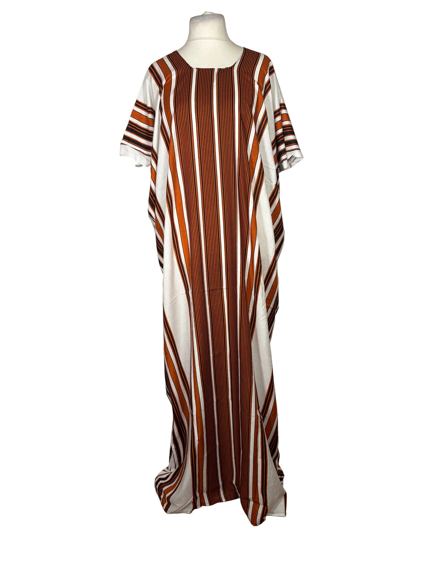 Striped Baati on a mannequin against a white backdrop