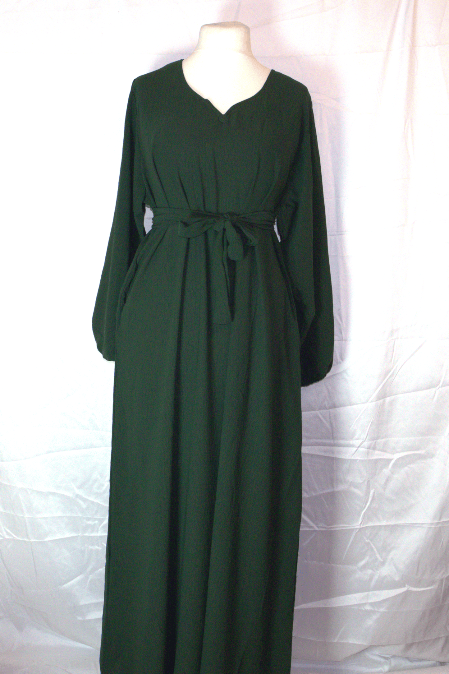 Dirac Fashion Somali Noor belted Dress Frost Green