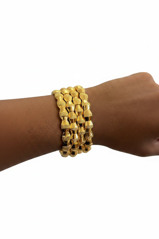 Gold Bobble Bangles 3