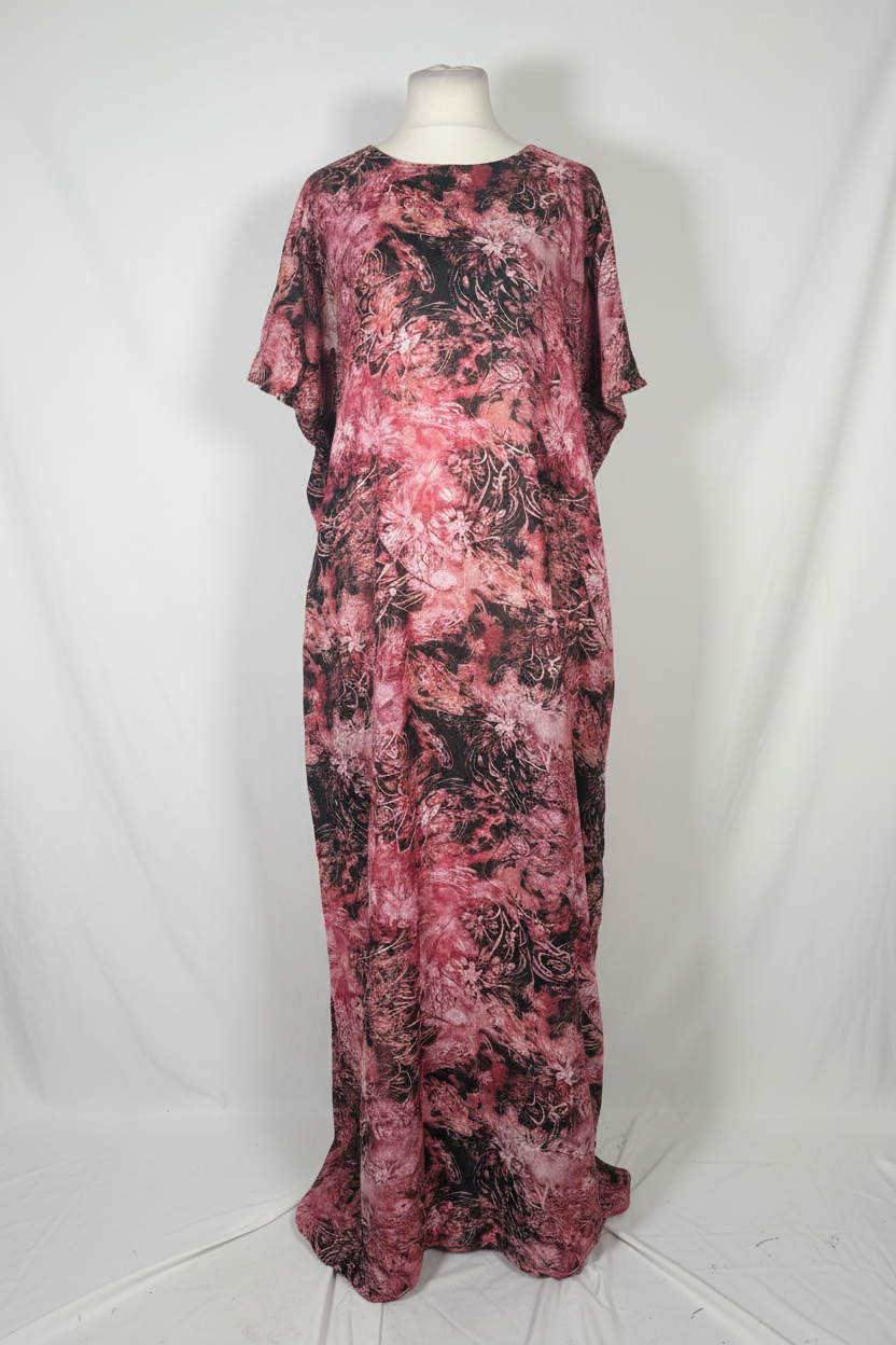 Pink Floral Baati - Full Front