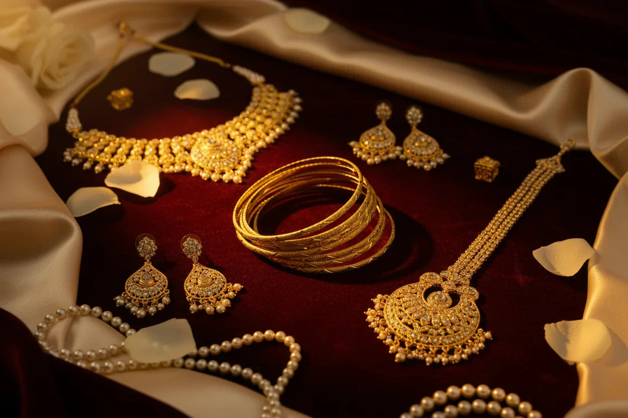 Gold-Tone Jewellery Wedding & Party Collection