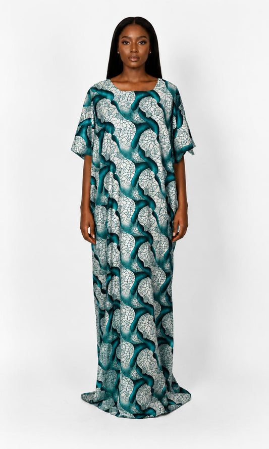 Abstract Wave Print Baati – Free Size | Rayon-Cotton | 3 Colours