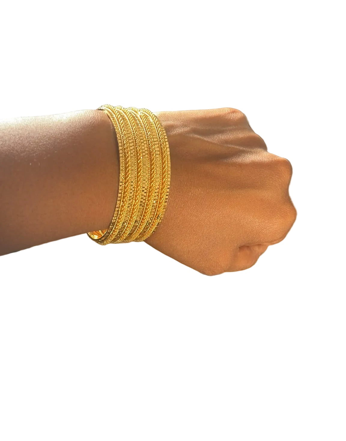 Dahab Gold Bangle Set – 4 Pieces