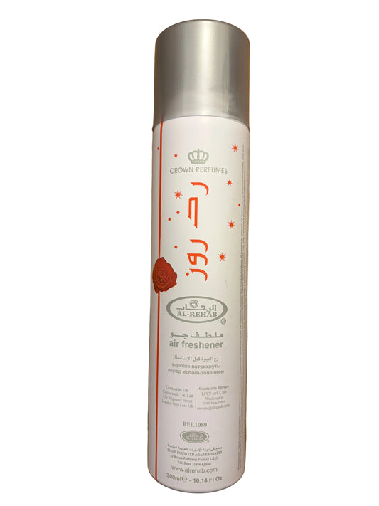 Al-Rehab Red Rose Air Freshener 300ml front label