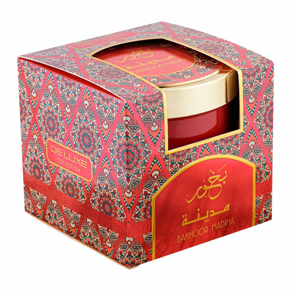 Decorative box with a red container with bakhoor