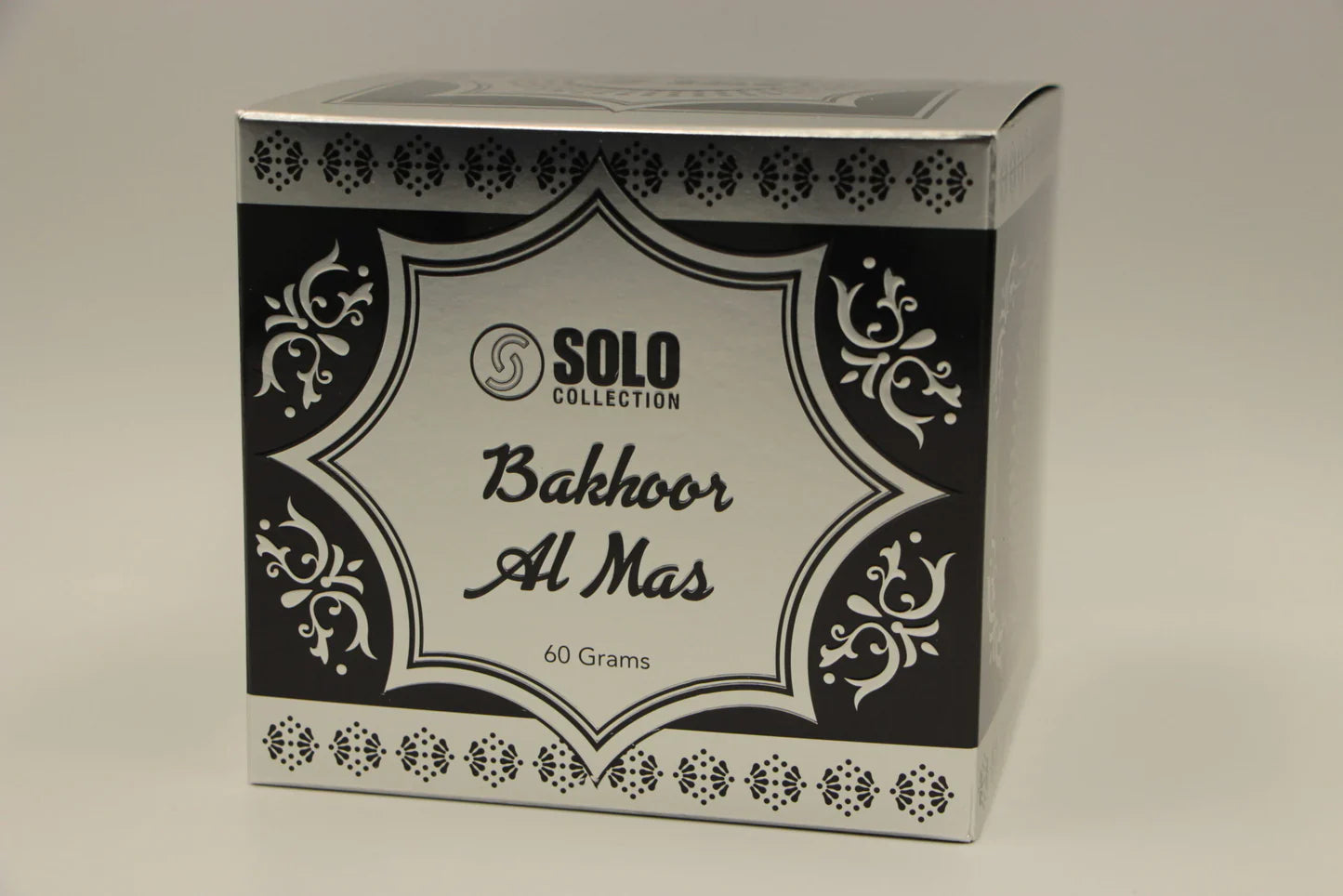 Box of Solo Collection Bahoor Al Mas on a light gray background