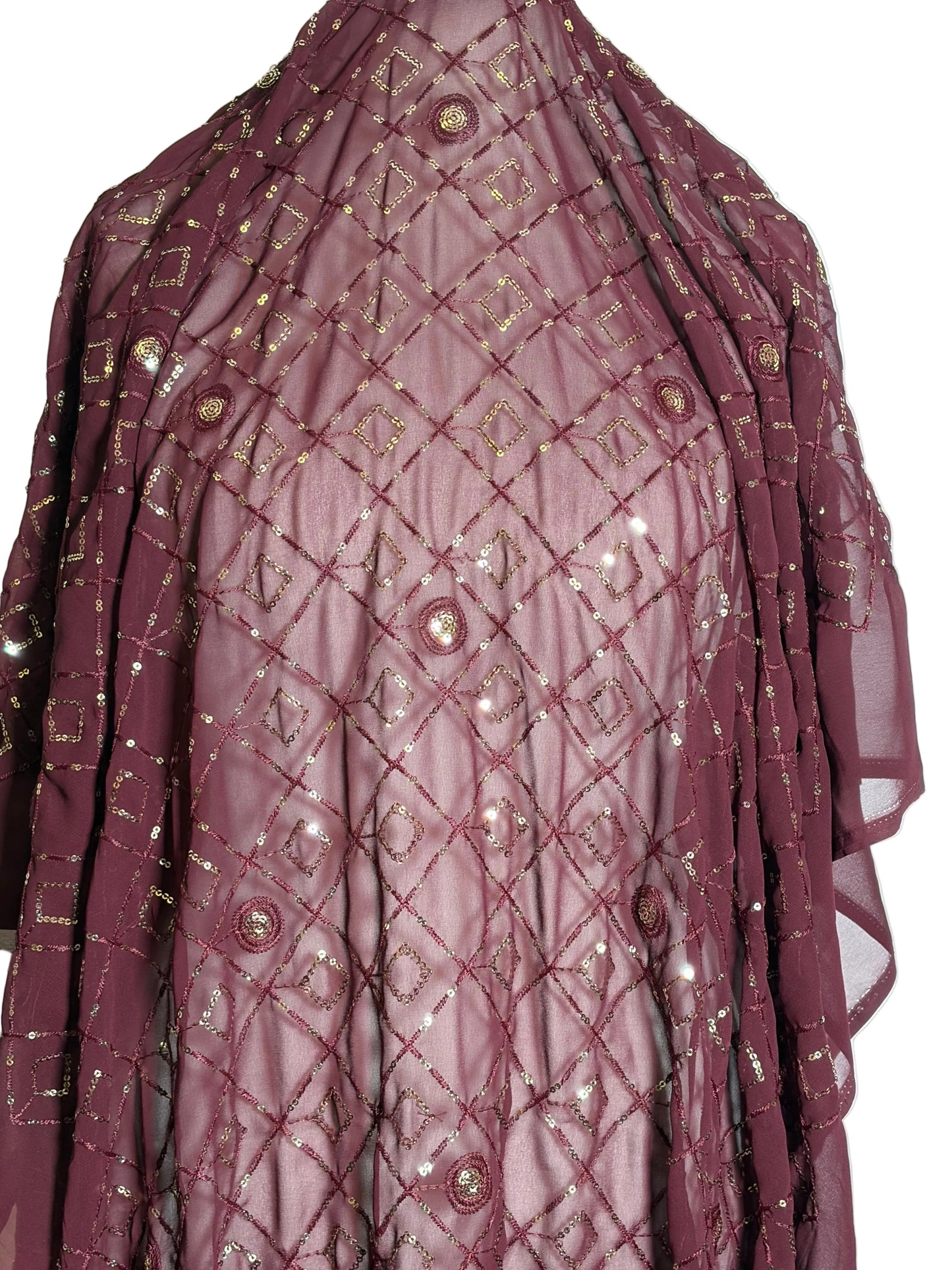 Close-up of quilted Somali Garbasaar