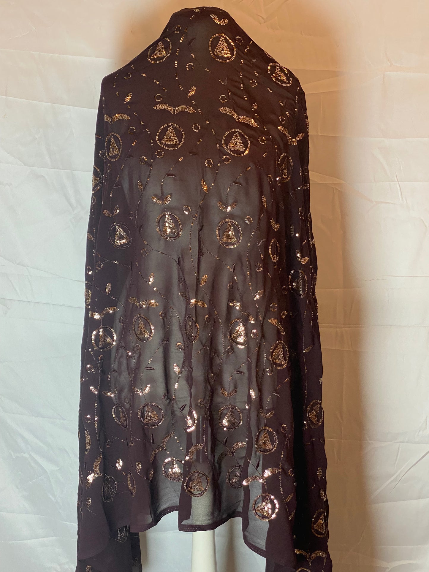 Somali Garbasaar – Dark Brown with Gold