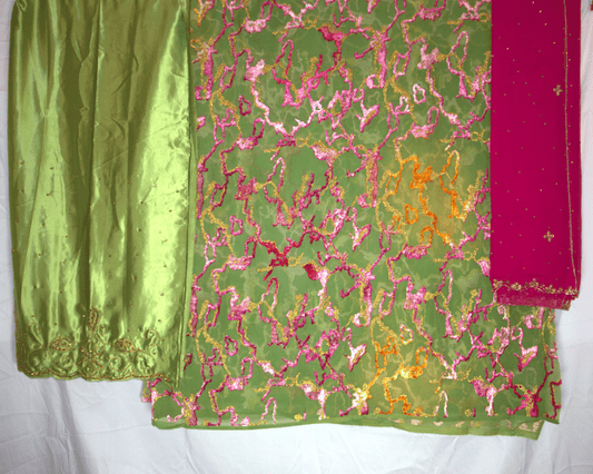 Dirac - Maqbal Green & Pink Full Set