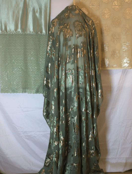 Fransawi Olive Green Dirac Fabric