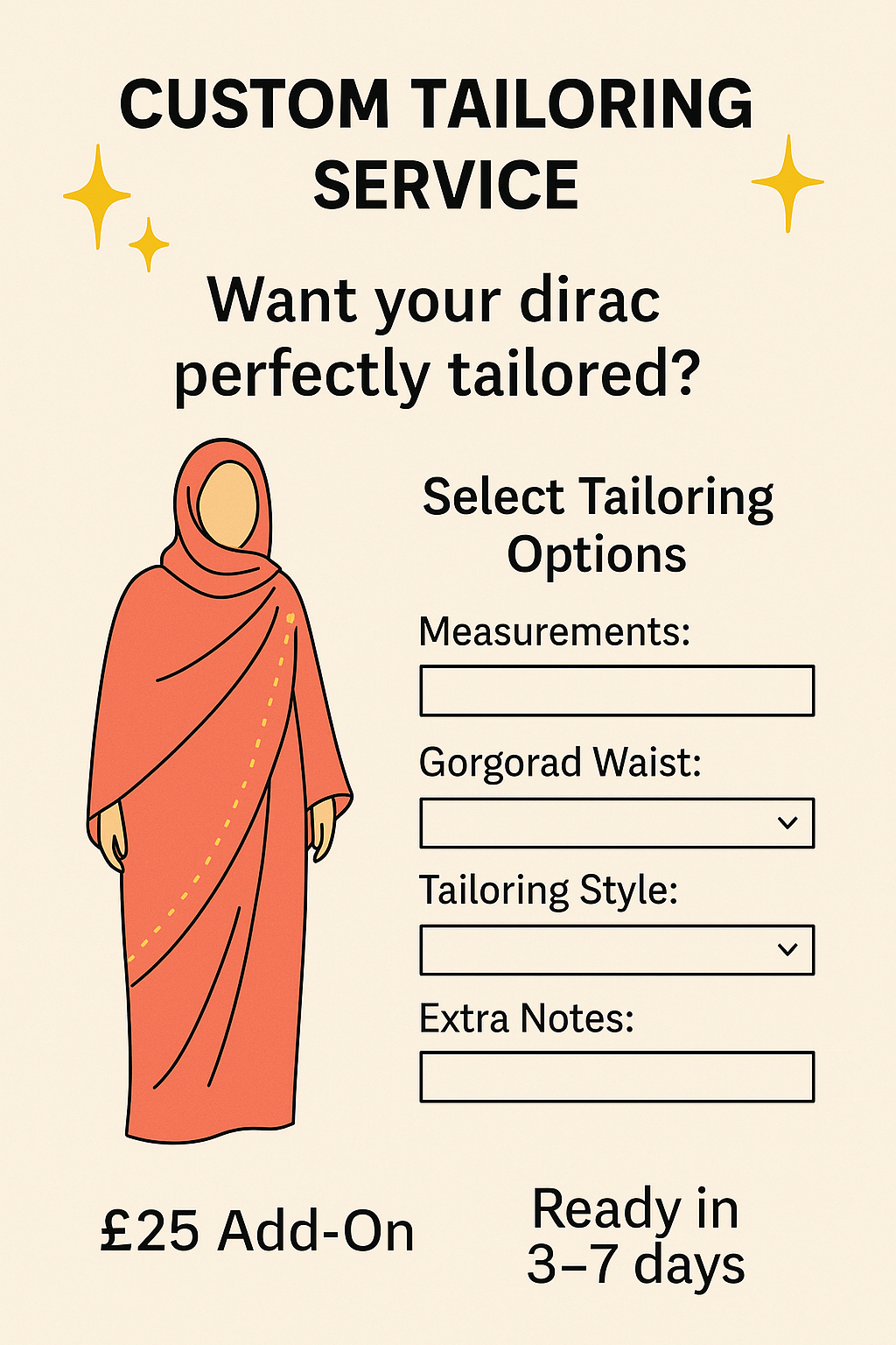 Custom Tailoring Service