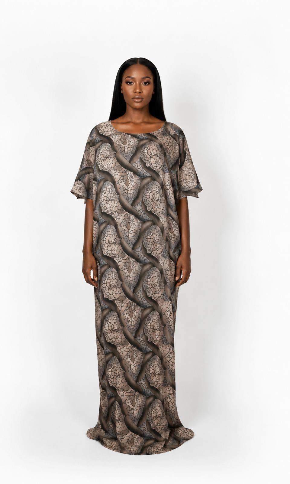 Abstract Wave Print Baati – Free Size | Rayon-Cotton | 3 Colours