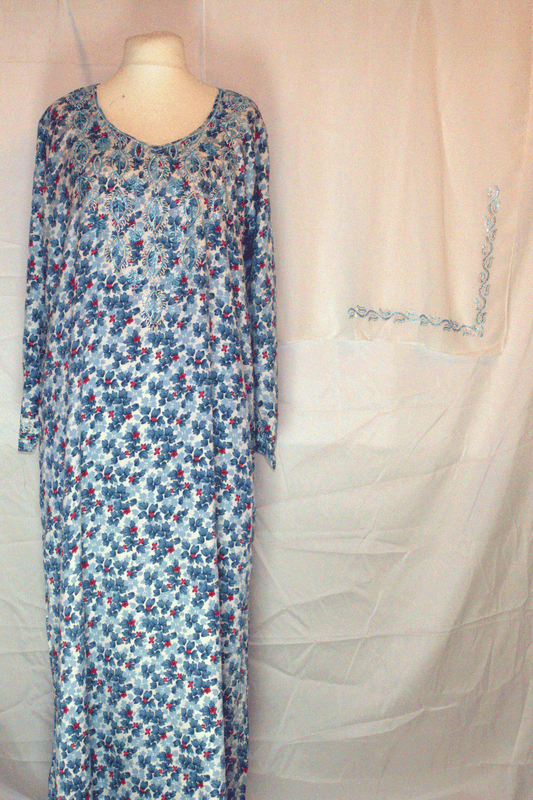 Floral Makhawir – Blue