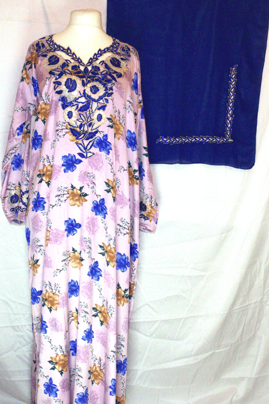 Floral Makhawir – Pink & Blue