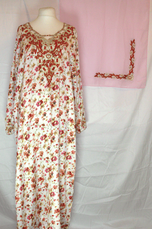 Floral Makhawir  – Red & Gold