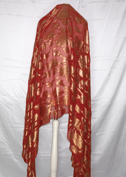 Gabsaar Red & Gold Floral