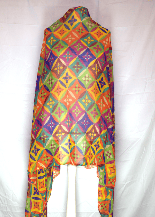 Star Pattern Rainbow Hijab