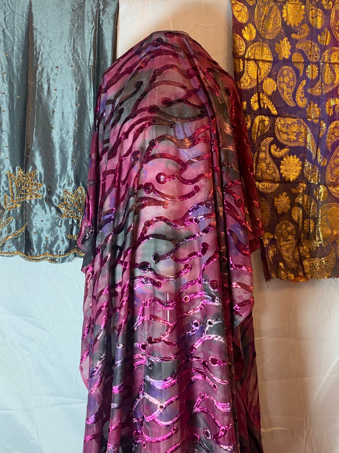 Maqbal Dirac Full Set – Purple, Pink & Silver