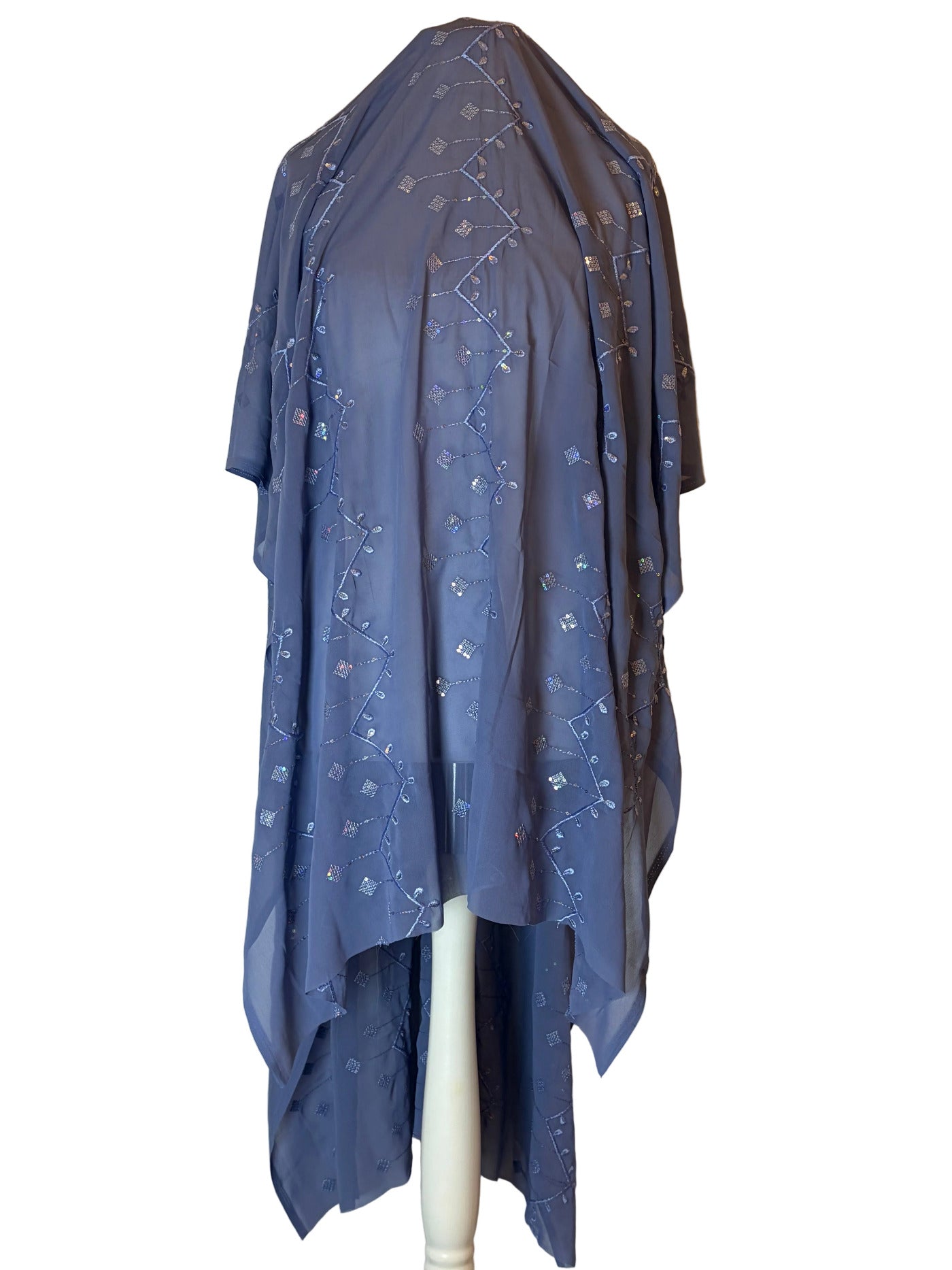 Blue Garbasaar with star pattern on a white background