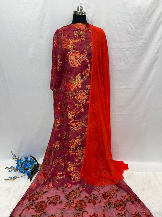 Maqbal Dirac Royal Floral Velvet Full Set – 10 Colours