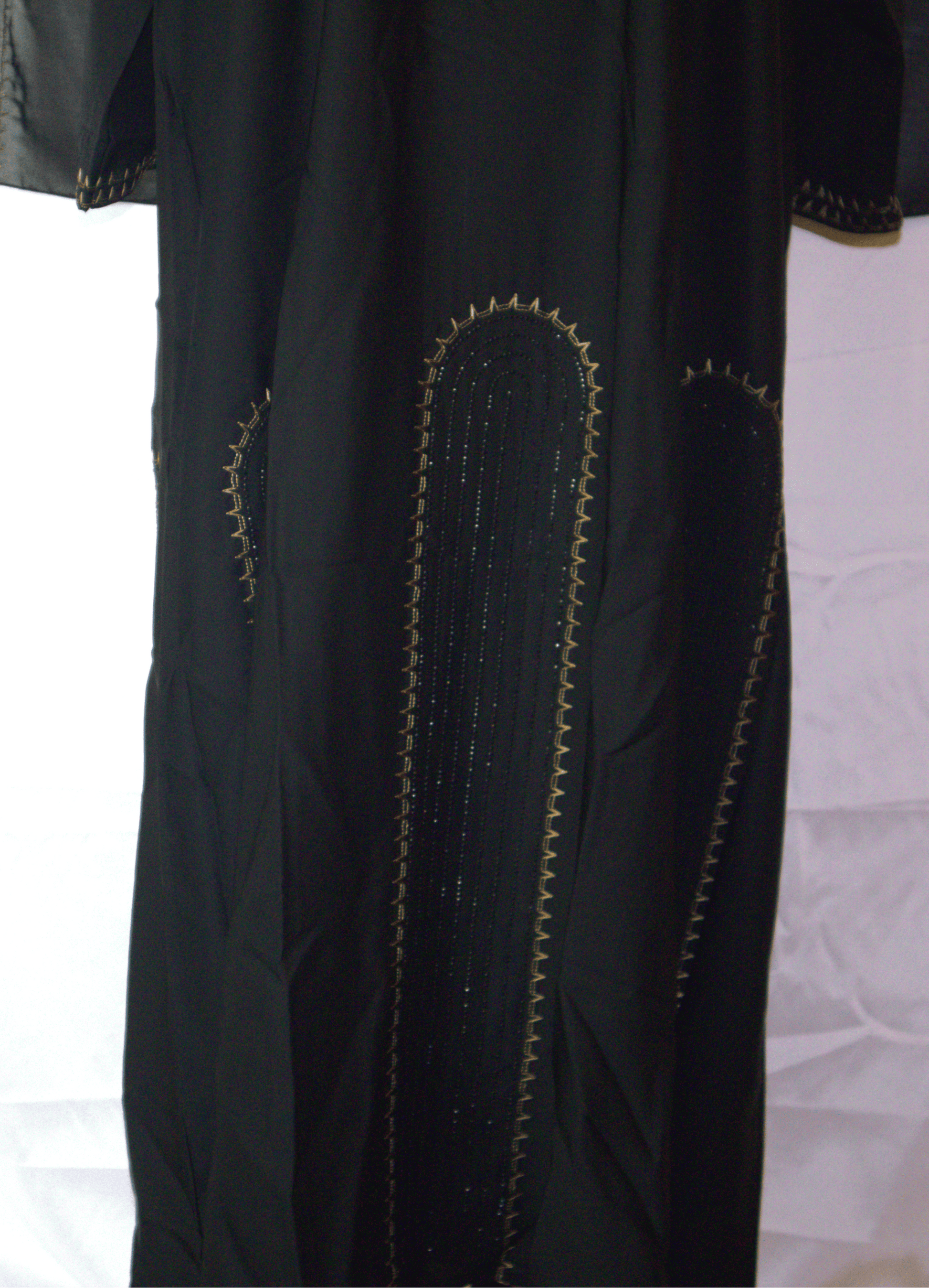 One Piece Abaya with small embroidery 