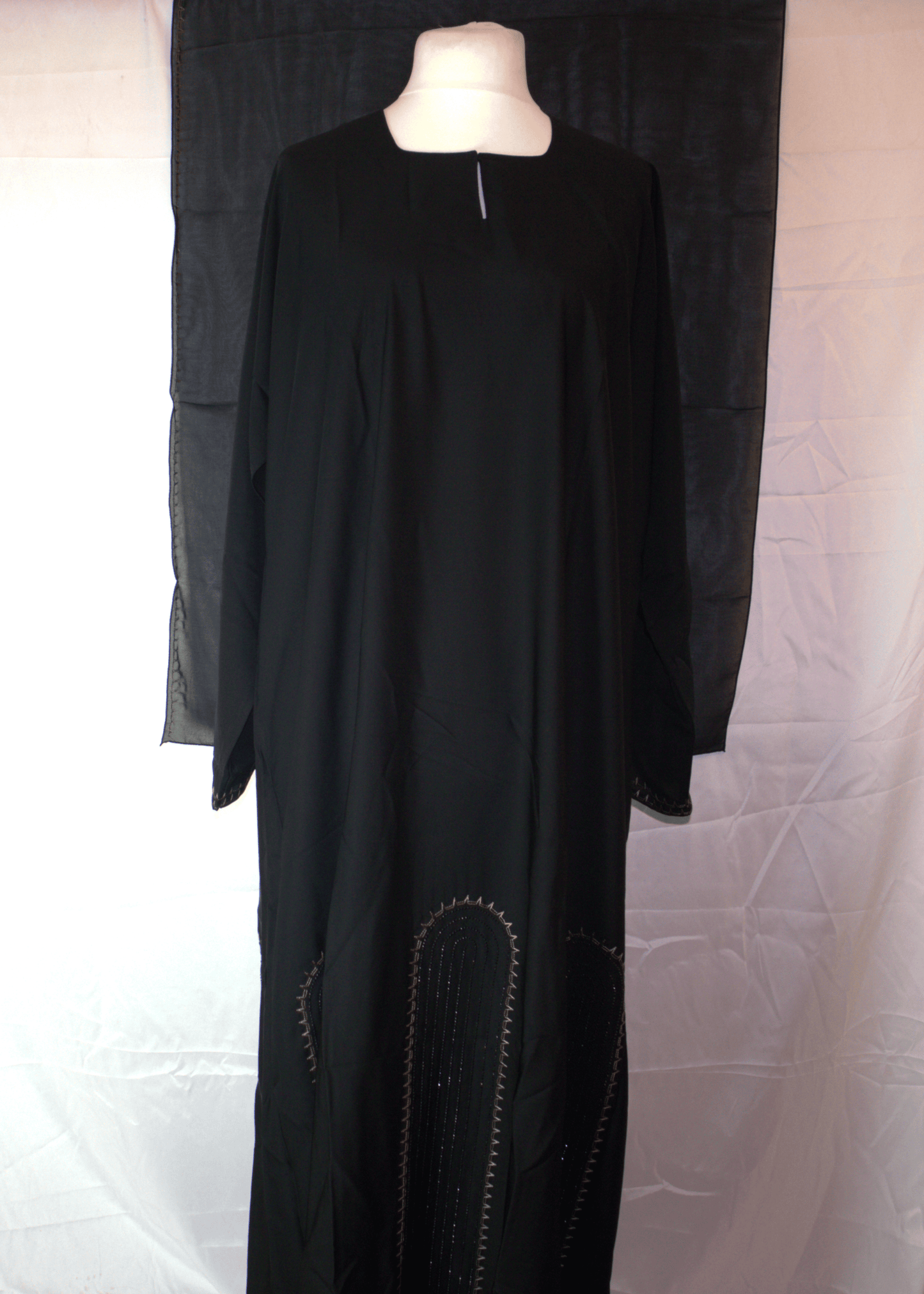 One Piece Abaya with small embroidery 