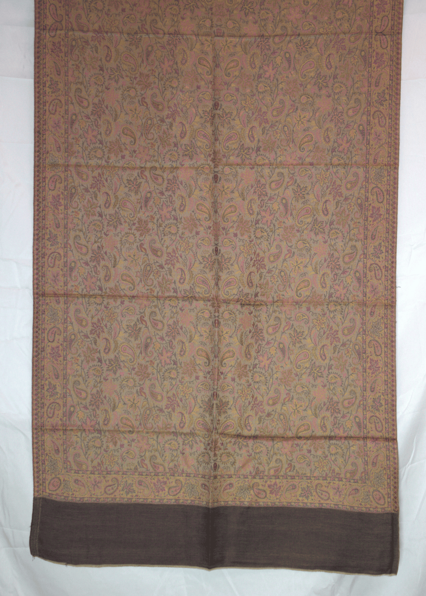 Paisley Pashmina – Earthy Red & Gold