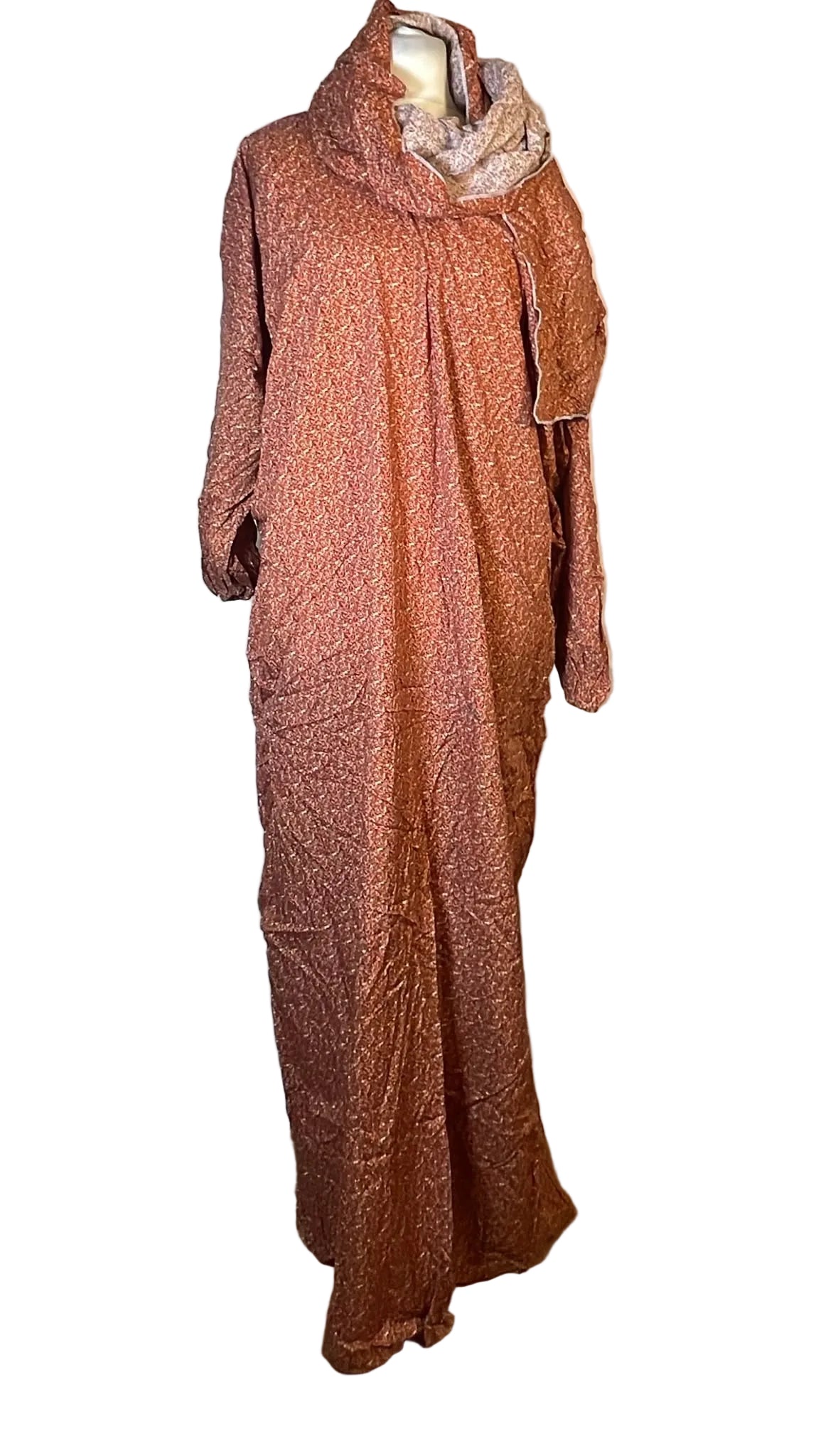 Floral Prayer Dress with Attached Scarf | 5 Colours