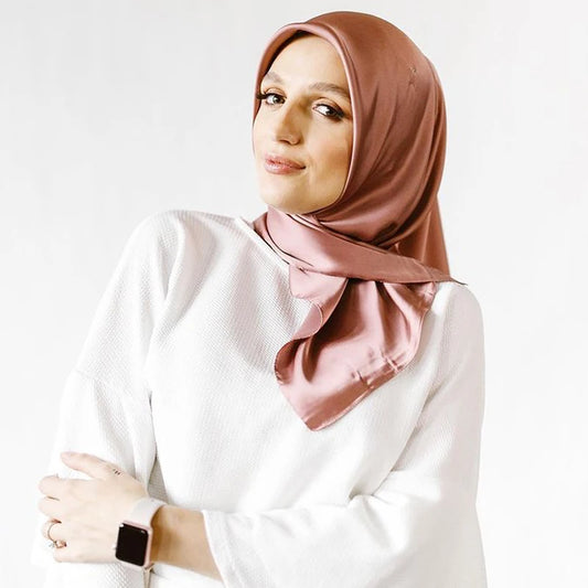 DiracFashion - Elegant 90x90cm Silk Hijab