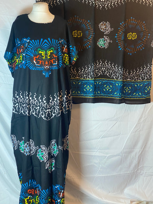 Somali Baati – Navy Blue with Matching Garbasaar