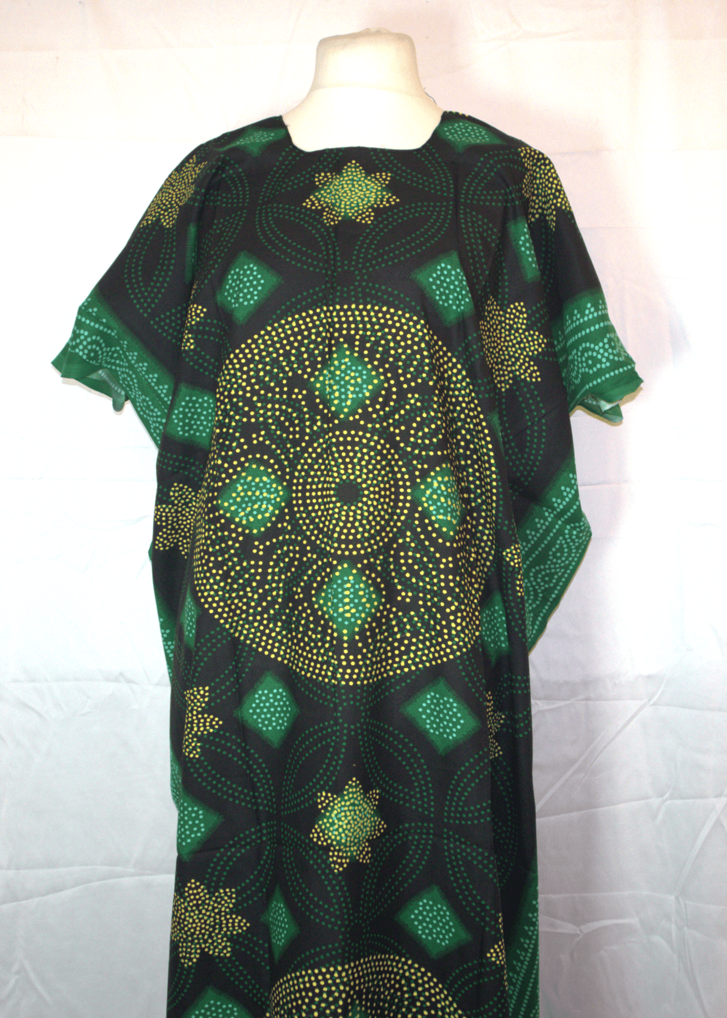 Mandala Print Somali Baati Green or Purple