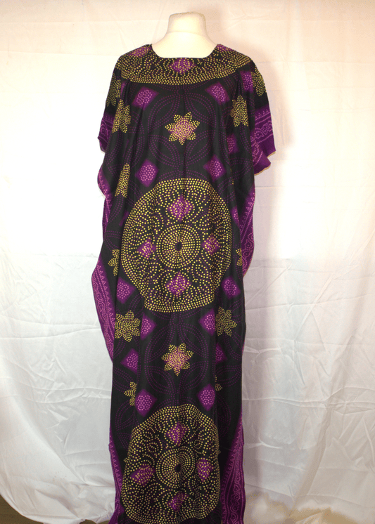 Mandala Print Somali Baati Green or Purple