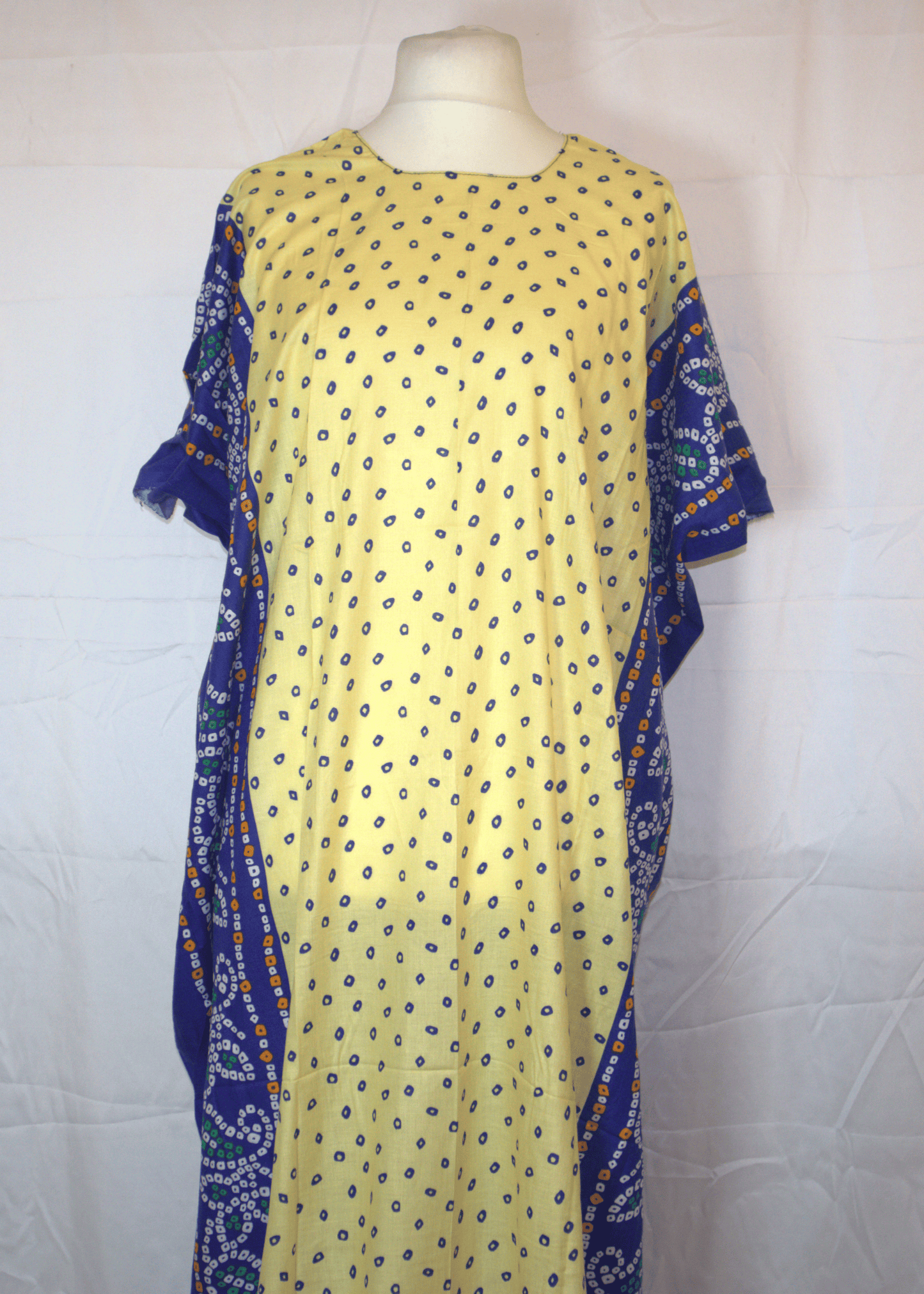 Yellow & Blue Somali Baati