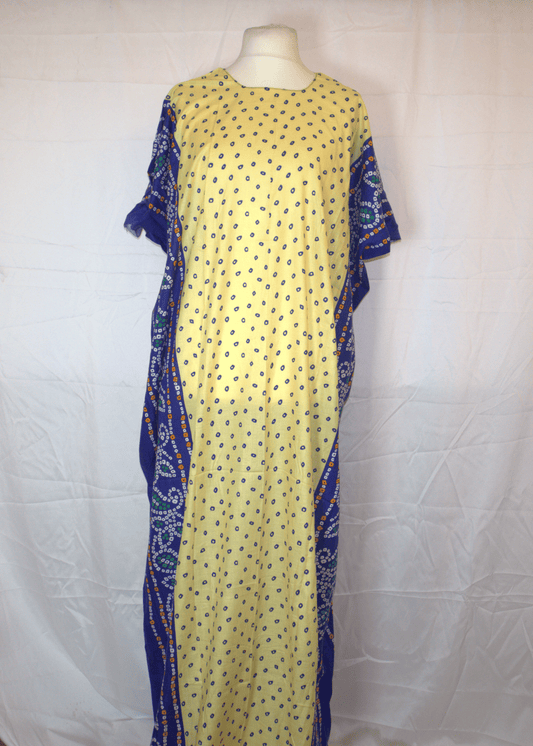 Yellow & Blue Somali Baati